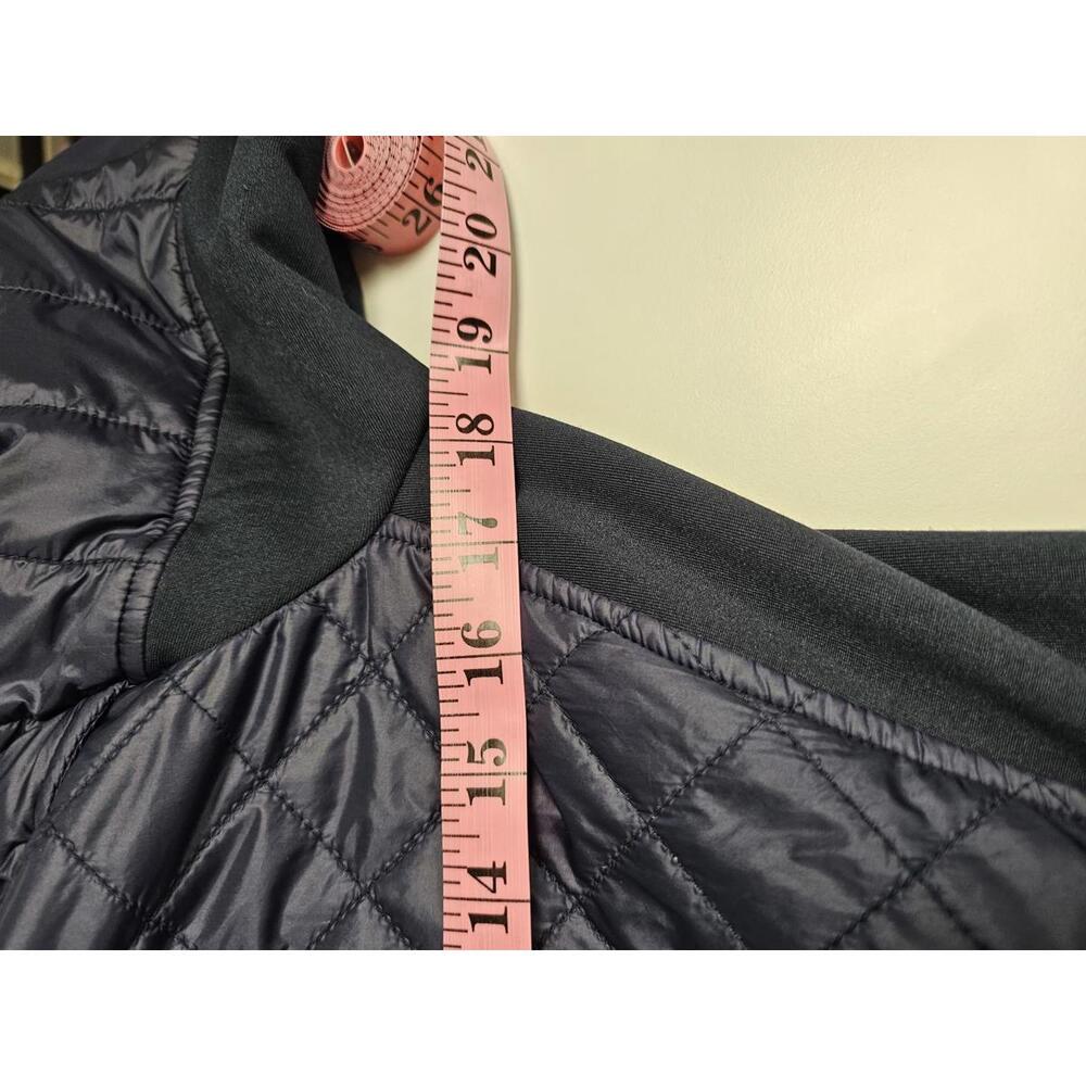 Athleta Rock Springs Quilted Long Hooded Jacket with Mixed Fabric Sleeves - Picture 9 of 9